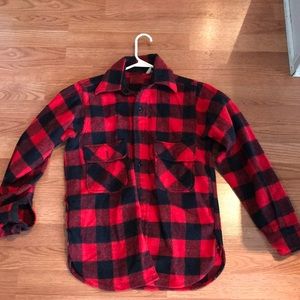 Red woman’s flannel